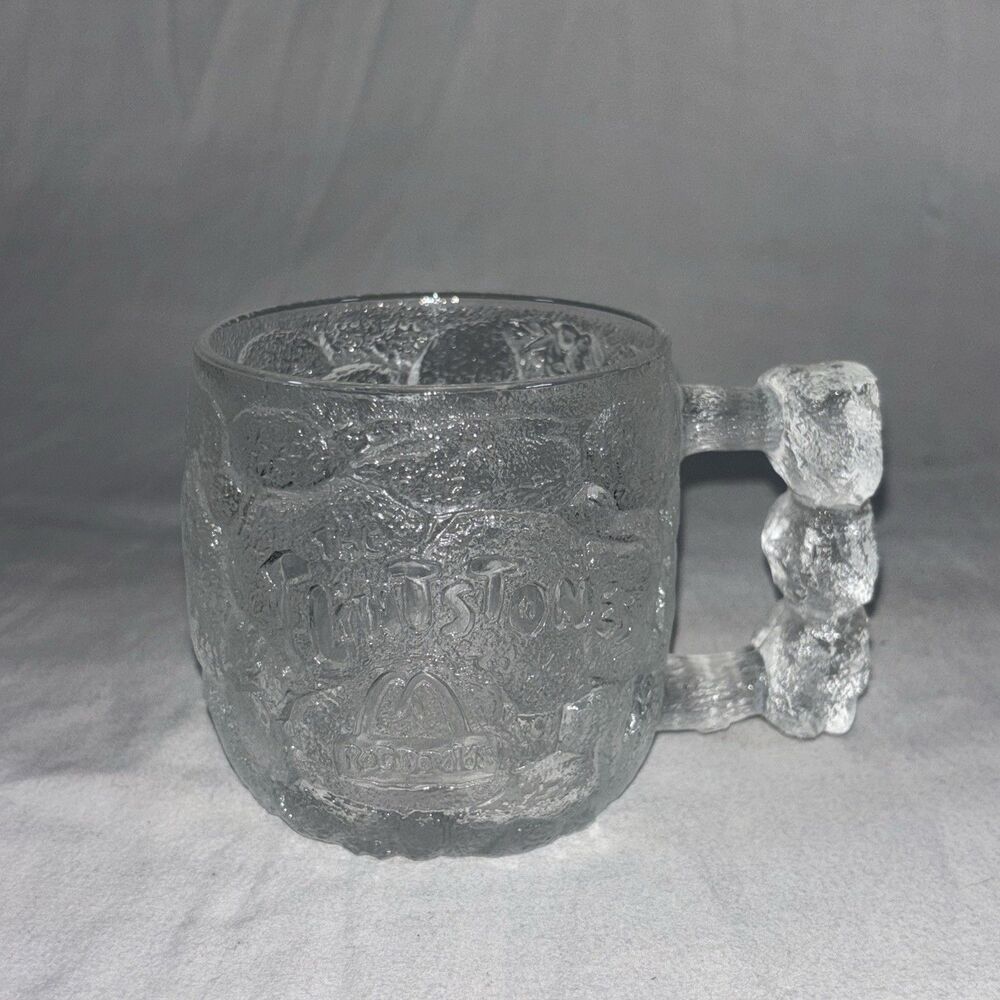 McDonald’s Flintstones Collectible Glass Mug Made in USA 1996 Vintage